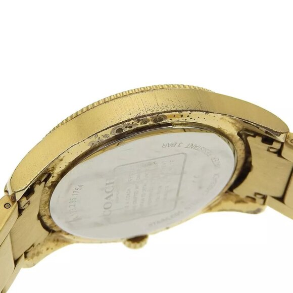 COACH Day date Watches CA133.2.95.1754 blackDial Plated Gold Quartz Multi-...
